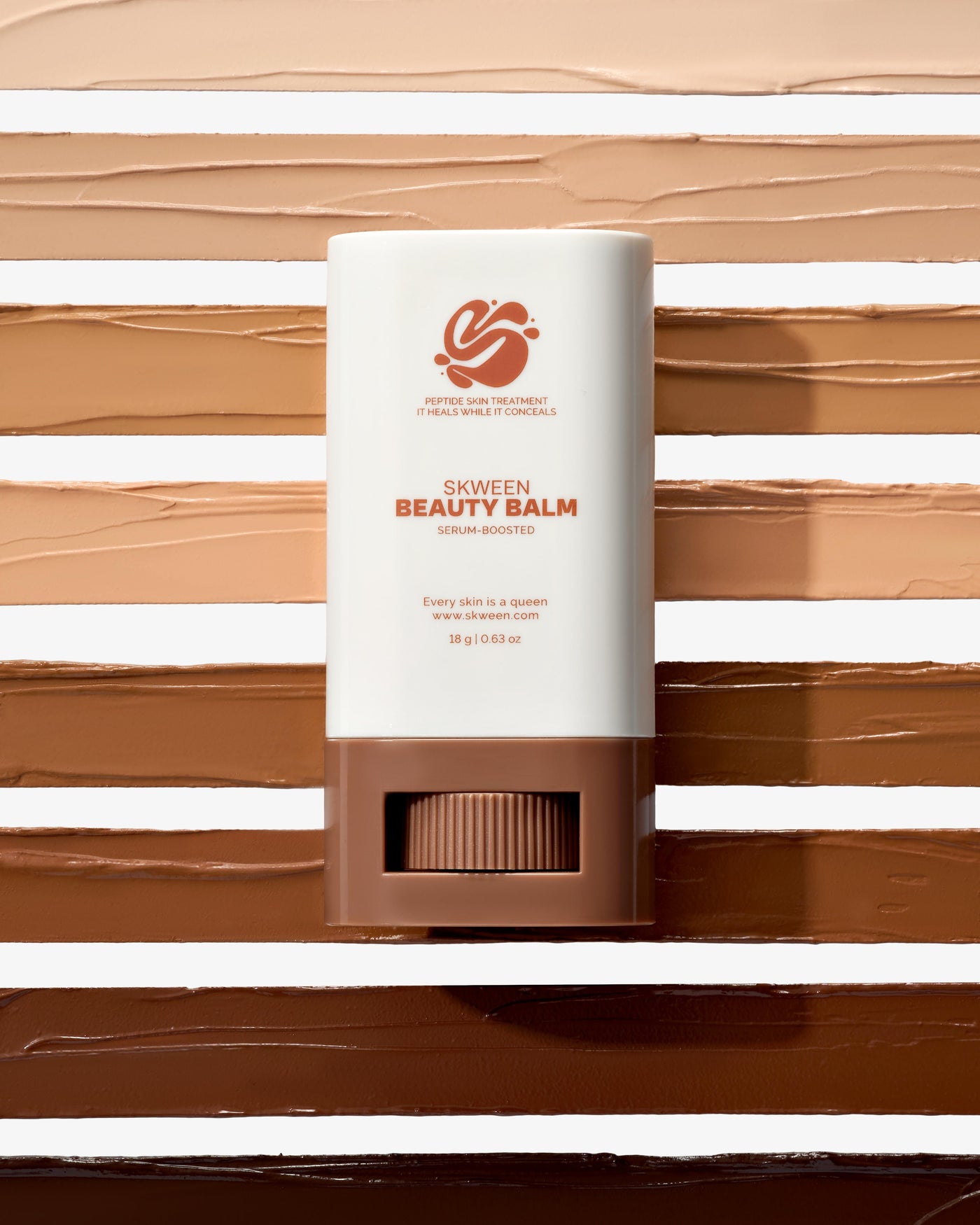 Skween Peptide BB Cream, Skin Tint Stick with HA+ Microspheres, Sheer-to-Light Coverage, Natural Glowy Finish