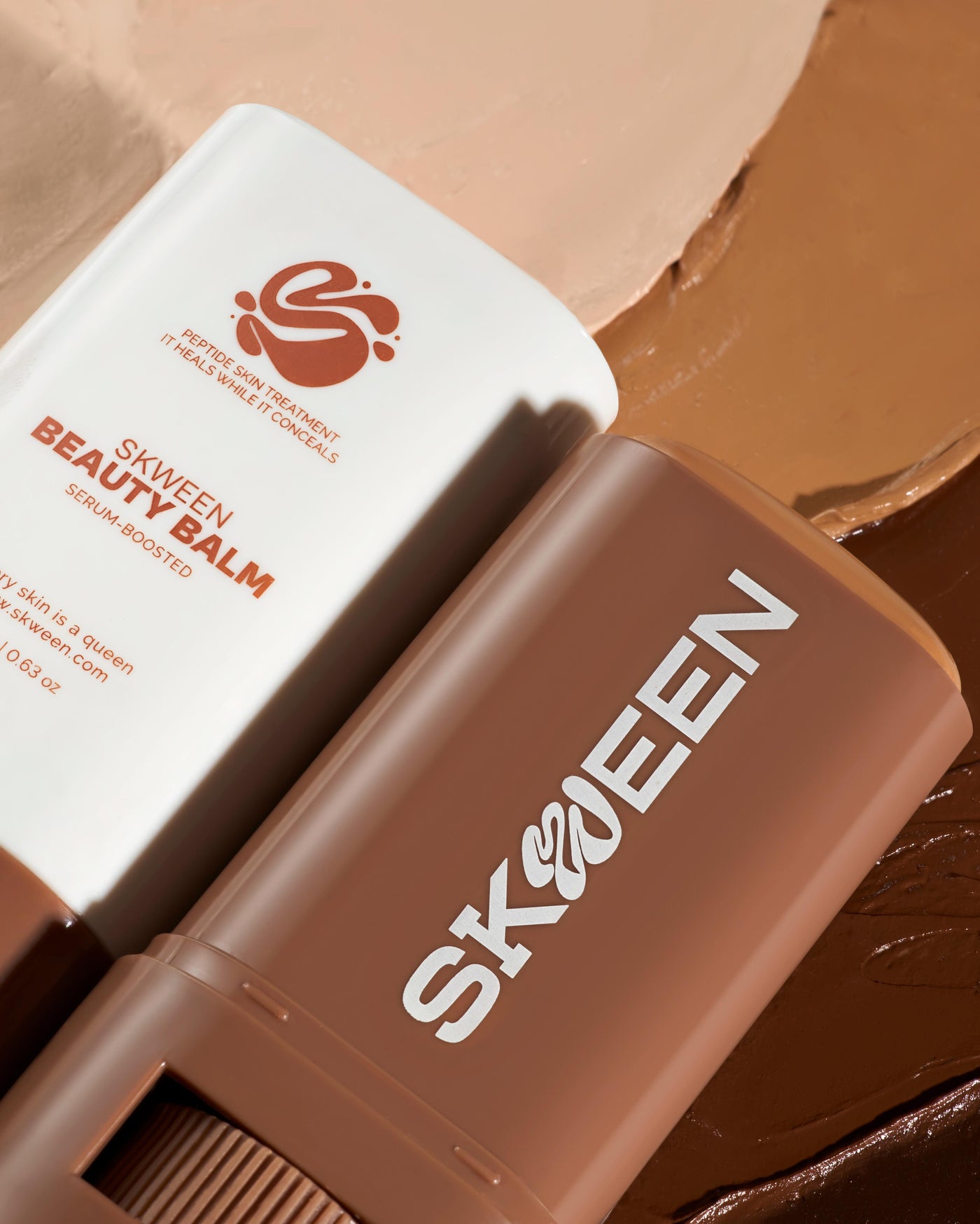 Skween Peptide BB Cream, Skin Tint Stick with HA+ Microspheres, Sheer-to-Light Coverage, Natural Glowy Finish